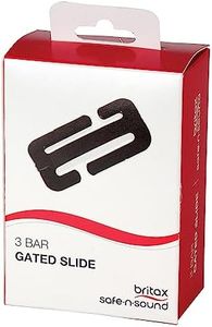 Britax Safe-N-Sound 3 Bar Gated Slide Buckle, Durable Seatbelt Slippage Prevention for Tighter Seat Belt Installation, Black, (0283)