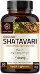 Shatavari Capsules 1000mg Breastfeeding Lactation Supplement for Women, Supports Hormone Balance for Women, Ayurvedic Herb for Vata & Pitta, Female Vitality & Rejuvenation (90 Capsules)