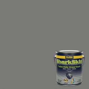 Rodda Paint SharkSkin Deck and Siding Solid Wood Stain, 1 Gallon, Graphite (4240031-EX166/Graphite)