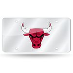 Rico NBA Chicago Bulls Laser Cut Auto Tag, Silver