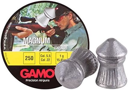 Gamo Air Gun Pellets Magnum (Spire Point Dbl Ring) .22 Cal. Tin of 250 632022554
