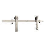 National Hardware N700-002 Classic Interior Sliding Barn Door Kit, Two-Piece, 72-Inches, Satin Nickel