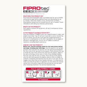Beaphar FIPROtec Combo Cat Flea Treatment – Spot-On Protection