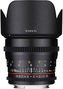 Rokinon Cine DS 50 mm T1.5 como SI UMC Full Frame Lente Cine para Canon EF cámaras