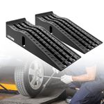 LIEKUMM Car Ramps, Heavy Duty Lifting Ramp for Car with 3 Tonnes Capacity, Wheel Ramps with Override Protection,17cm Rise Car Maintenance Ramps