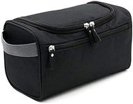 Tumecos Toiletry Dopp Kit Travel Electronics Organizer Shaving Accessories Bag (Black1)