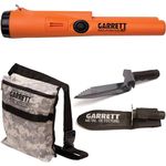 Garrett Pro Pointer AT Metal Detector Waterproof with Camo Digger's Pouch and Edge Digger