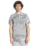 Puma Men's Printed Regular Fit T-Shirt (627338_Team Silver