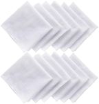 Srnede Men's Handkerchiefs,Soft Whi