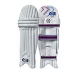 Gunn & Moore GM Cricket Batting Pads | Mana Ambi | Traditional Cotton & Cane | Junior Ambidextrous - 13.75" | Approx Weight 1.39 kg | 1 Pair | White