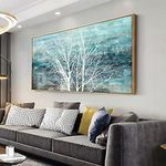 framed abstract tree wall art landscape bedroom wall art three of life artwork 50cmx100cm piceure modern paintings living room oiffice home decor ready to hang