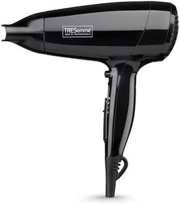 TRESemme Fast Dry 2000W Hair Dryer - Super Compact & Lightweight, Quick Drying, 3 Heat & 2 Speed Settings Plus Cool Shot, Black, 9142TU