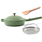 Our Place 26.7 cm Ceramic Nonstick Skillet Pan, Toxin-Free with Stainless Steel Handle, Oven Safe - Sage