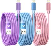 Aioneus iPhone Charger, 3Pack 2M iPhone Charger Cable MFi Certified USB Lightning Cable Fast iPhone Charging Cable Long Braided iPhone Cable Lead for iPhone 14 13 12 11 Pro Max XS XR 8 7 6 SE2020,iPad