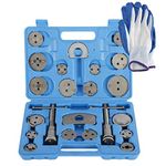 FreeTec 24pcs Heavy Duty Disc Brake Caliper Tool Set and Wind Back Kit for Brake Pad Replacement