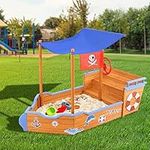 Keezi Kids Sandpit, Wooden Water Ta