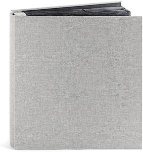 4x6 Photo Album with 1000 Pockets, Extra Large Capacity, Linen Cover, Picture Albums Holds 1000 Horizontal and Vertical Photos (Gray Exterior, Black Interior, 14x13x3 in)