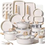 CAROTE 44pcs Pots and Pan Set Nonst