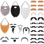 Syhood 32 Pieces Fake Mustaches Hal