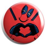 Funcart Deadpool Theme Button Badge