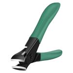 Nail Clippers for Thick Nails Start Makers Toenail Clippers Wide Jaw Nail Cutter Heavy Duty Nail Clipper Sharp Curved Toe Nail Clippers for Men and Women,Green