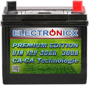 Batteria di avviamento Electronicx U1R 30Ah trattorino rasaerba batteria tagliaerba batteria plus pole right batteria trattorino batteria esente 300A.