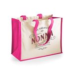 Nonna Gift, Nonna Birthday Bag, Personalised Nonna Gift, Nonna Present, Nonna Bag, Great Nonna Gifts, Nonna Funny Gifts, Nonna Gifts From Daughter, Nonna Keepsake, Tote, Shopping Bag (Fuchsia)