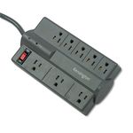 Kensington Guardian 8-Outlet, 6-Feet Cord, & 1080 Joules Premium Surge Protector (K38218NA)