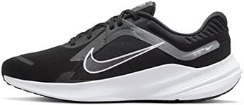 NIKE Men's Sneaker, Black White Smoke Grey Dk Smoke Grey, 9