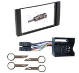 LEISURE DIRECT CD RADIO HEADUNIT STEREO DOUBLE DIN FASCIA FACIA PANEL SURROUND PLATE FITTING KIT FITS FORD FIESTA FOCUS C-MAX S-MAX TRANSIT