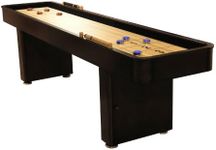 Fairview Game Rooms 9' Shuffleboard Table with Hidden Storage Cabinet - Mahogany