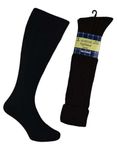 IBEX MART Mens Scottish Highland Wear Wool Kilt Hose Socks (Black)