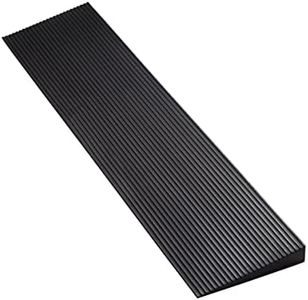 FTsolid Türschwellenrampe 4,5cm Rollstuhlrampe Gummirampe Auffahrrampe Schwellenrampe Bordsteinrampe für Rollstuhl, Kinderwagen, Rollator oder e Scooter (4,5cm Höhe x 90cm Breite)