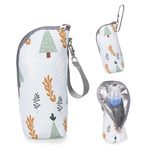 TianHengYi Baby Breastmilk Cooler Bag Insulated Bottle Bag Travel Warmer Bag, Thermal Warming Bag for Nursing Mom Daycare Stroller, Travel, Outdoor (Trees)