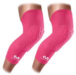 Knee Compression Sleeves: McDavid Hex Knee Pads Compression Leg Sleeve for Basketball, Volleyball, Weightlifting, and More - Pair of Sleeves