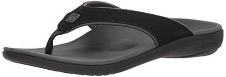 Spenco Men's Yumi Plus Sandal, Carbon/Pewter, 9