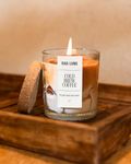 Rad Living Cold Brew Coffee Luxury Scented Candle | 60 Hrs Burn Time - 220gm | Gift for Him, Her, Girlfriend, Boyfriend, BFF, Unique Gifts for Women, Birthday Gifts, Sisters, Friendship Gifts