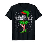 Family Matching Women Girls I'm The Running Elf Christmas T-Shirt