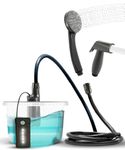 Colapz Premium USB Rechargeable Camping Shower - Portable Shower for Dogs - High Pressure Festival Shower - 1 Shower Head - 1 Jet Head - Carry Case Included - Campervan Essentials