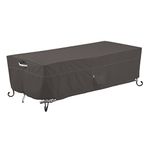 Classic Accessories Ravenna 60" Rectangular Fire Pit Table Cover - Premium Outdoor Cover with Durable and Water Resistant Fabric (55-811-055101-EC)