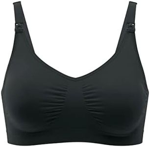 Medela Maternity & Nursing Bra, Suitable for pregnancy and breastfeeding, Black, Extra-Large