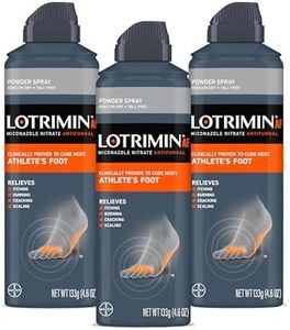 Lotrimin AF Athlete's Foot Powder Spray, Miconazole Nitrate 2%, Clinically Proven Effective Antifungal Treatment of Most AF, Jock Itch and Ringworm, 4.6 Ounce (Pack of 3)