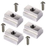 LE KAPMOZ T Slot Nuts for Toyota Tacoma Bed Rails Cleats Bed Rack Rail Accessories for Tundra Pickup Truck Deck Bike Mount W/Stainless Button Socket Cap Screw (4 Packs)