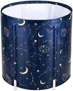 STARBRILLIANT Portable Foldable Bathtub for Adults Families, Affordable, Lightweight, Easy to Assemble Collapsible Bathtub