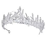 Crown, Tiara, BELLA BRIDAL Vintage Crystal Diamond Bride Bridal Wedding Hair Head Band Wear Rhinestone Jewelry Headdress Headband Tiara Coronal Big Crown Pageant