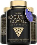 Probiotics Complex 50 Billion CFU - Bio Cultures Probiotics for Gut Health - Vegan Probiotic Supplements for Women Men Adults - 60 Acid-Resistant Capsules - 15 Strains with Prebiotics & Acidophilus