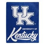 NORTHWEST NCAA Kentucky Wildcats Raschel Throw Blanket, 50" x 60", Signature