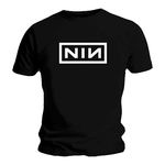 Nine Inch Nails Official Black T Shirt NIN Classic 'White Logo' XXL