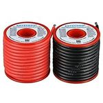 BNTECHGO 12 Gauge Silicone Wire 25 ft red and 25 ft Black Flexible 12 AWG Stranded Tinned Copper Wire