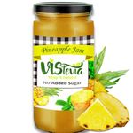 VIStevia Sugar Free Pineapple Jam (400gm) | Diabetic Friendly |100% Natural | Stevia Sweetened